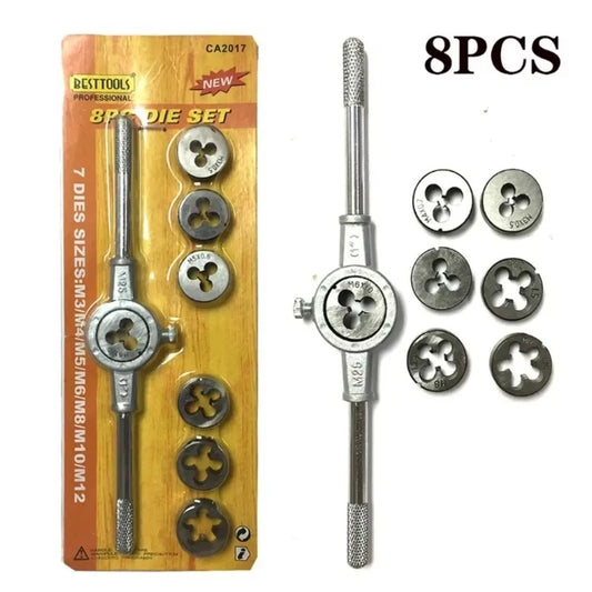 8PCS Multi-specification Metric Hand Tap Set