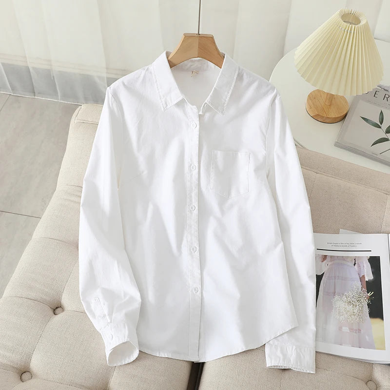 Women's Casual Cotton Oxford Shirt