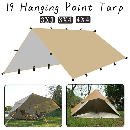 Various sizes of Waterproof Hang Points Tent setup