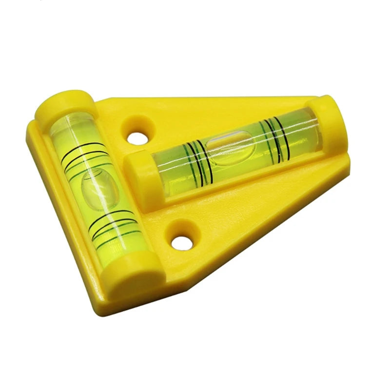 Yellow Mini Triangular Measuring Tool with Levels