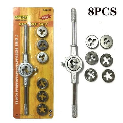 8PCS Multi-specification Metric Hand Tap Set
