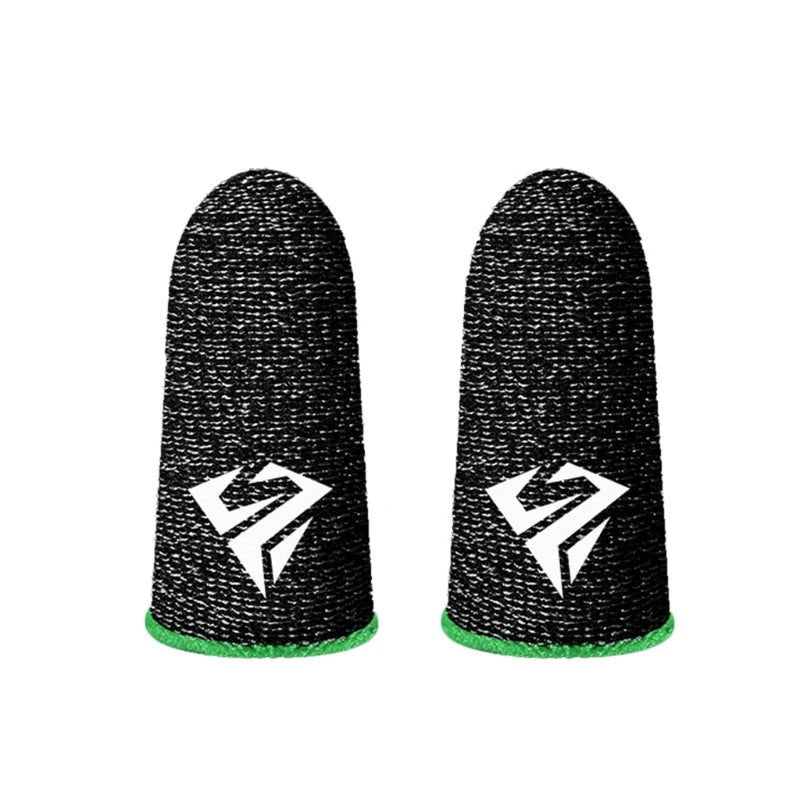 2 Pcs Mobile Game Anti-slip Sweatproof Fingertip Gloves