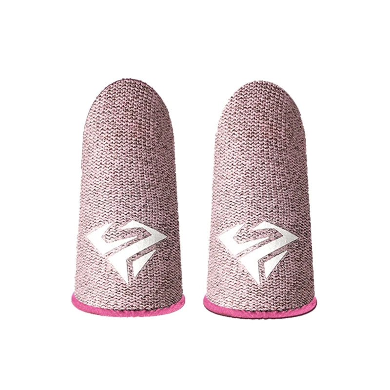 2 Pcs Mobile Game Anti-slip Sweatproof Fingertip Gloves