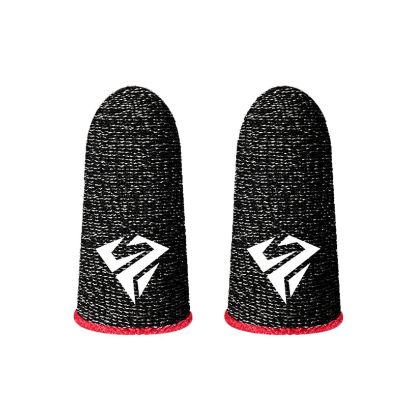2 Pcs Mobile Game Anti-slip Sweatproof Fingertip Gloves